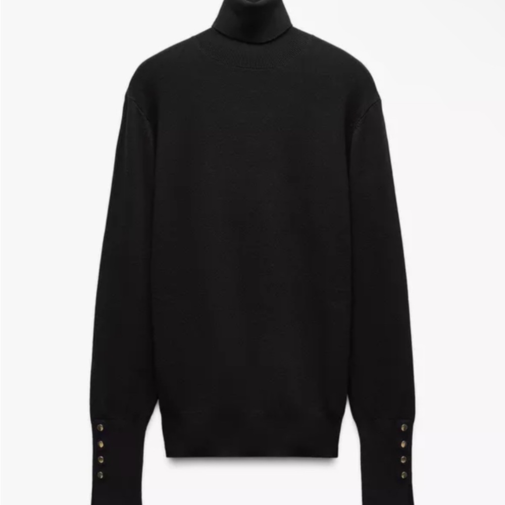 Zara Black Turtleneck Sweater